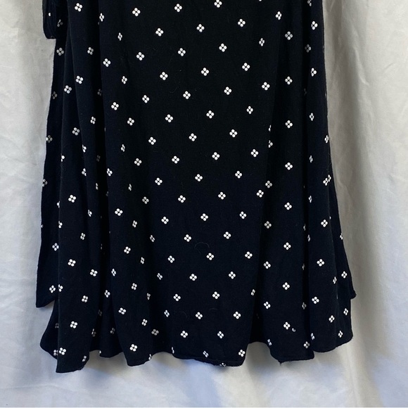 Gap Women’s Maternity Wrap Polka Dot Black Dress Size Medium - Picture 5 of 16